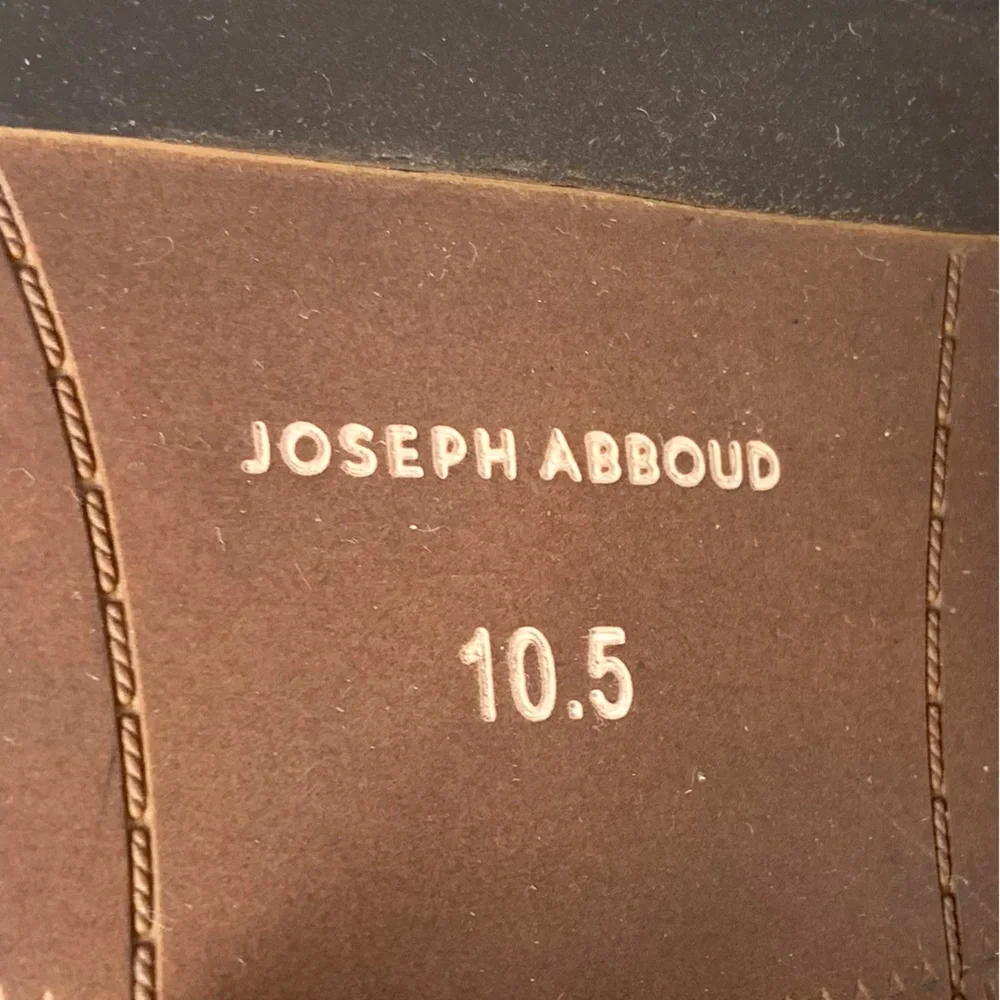 Joseph Abboud Black Pebbled Leather Chukka Boots 10.5 Classic Preppy Office